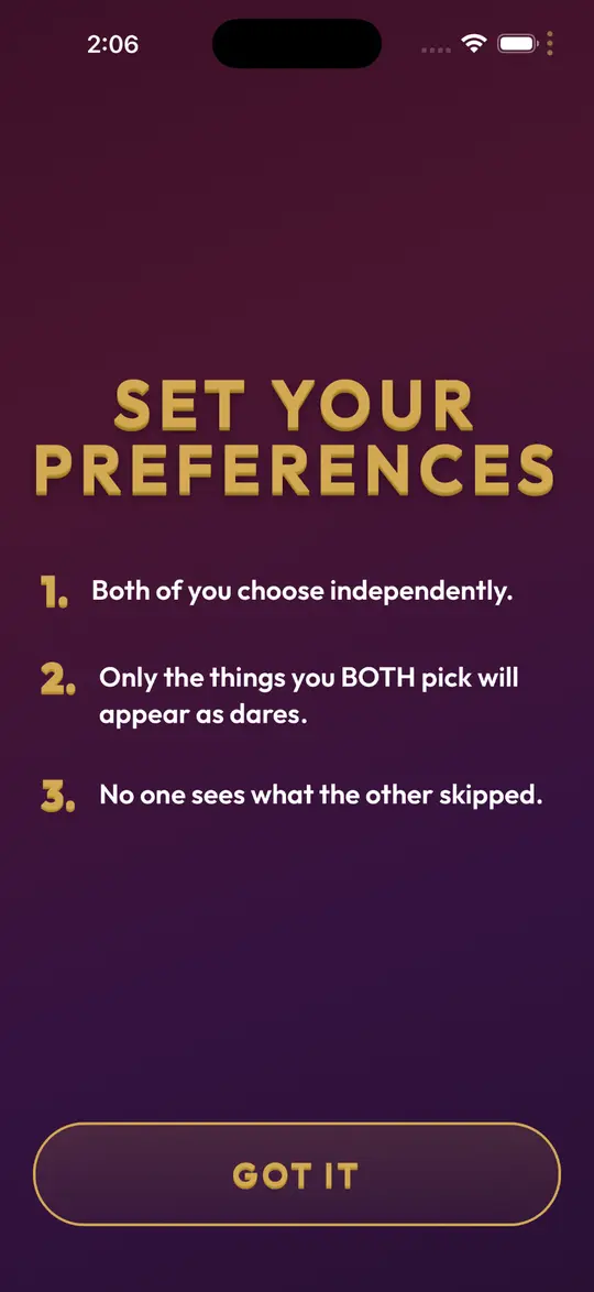Both of you set the limits